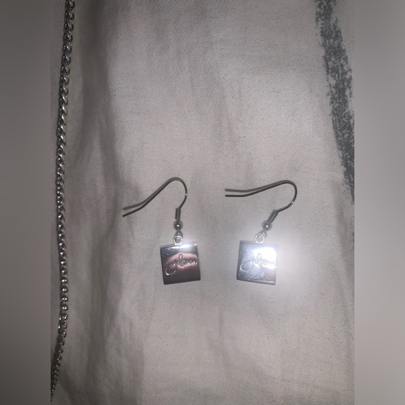 Jilzara jewelry necklace and matching earrings. Handmade with real clay! - Picture 10 of 13